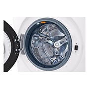 LG Single Unit Front Load 25/20kg LG WashTower™ with Centre Control™, White color, Right side tilt View , WT2520WRK, thumbnail 12